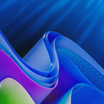 Windows 11, Dark, Anniversary, Modern, Blue abstract, Dark blue