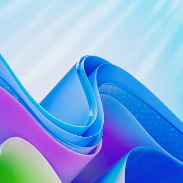 Windows 11, Light, Anniversary, Modern, Blue abstract