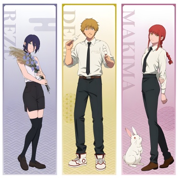Chainsaw Man, Character poster, Angel Devil, Reze, Denji, Makima, 5K