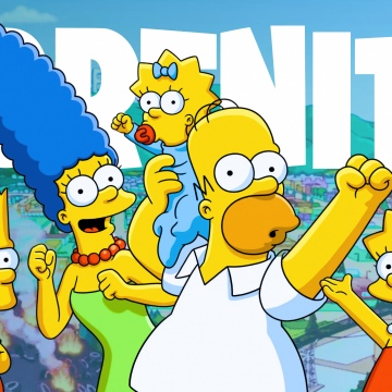 Fortnite, The Simpsons, 2025 Games, Fortnite, Homer Simpson, Marge Simpson, Bart Simpson, Lisa Simpson, Simpson family, Maggie Simpson