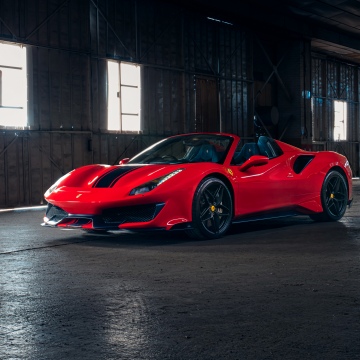 Ferrari 488 Pista Spider, Supercar, Red cars, Ferrari 488 Pista