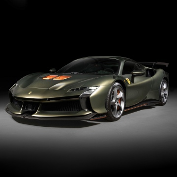 Ferrari SF90 XX Spider, Dark background, PHEV cars
