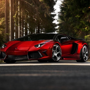 Lamborghini Aventador LP 700-4, Supercar, Red cars, 5K