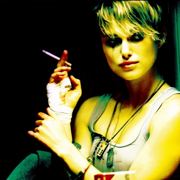 Keira Knightley, Domino (2005), Black background, 5K