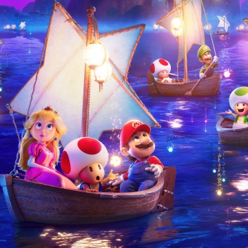 The Super Mario Galaxy Movie, Poster, 5K, Princess Peach, Toad, 2026 Movies, Animation movies