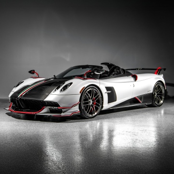 Pagani Huayra Roadster, Hypercar, Dark background
