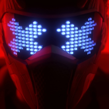 The Finals, LED mask, Red background, Online games