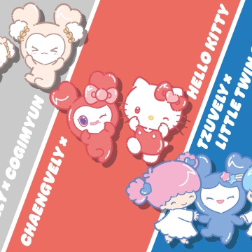 TWICE x Sanrio, 5K, Cogimyun, Hello Kitty, Little Twin Stars, Cute cartoon