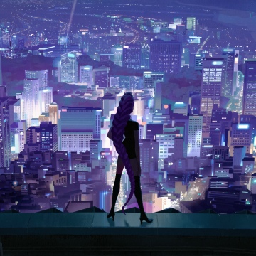 Rumi (Huntrix), Cityscape, 5K, KPop Demon Hunters