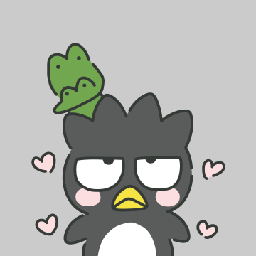 Badtz-Maru, Alligator Pochi, Sanrio, Grey background, 5K, Love hearts
