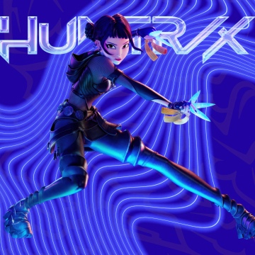 Zoey (Huntrix), Blue aesthetic, 5K, KPop Demon Hunters