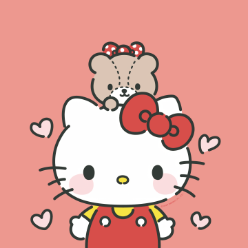 Hello Kitty, Kawaii bear, 5K, Sanrio, Pink background