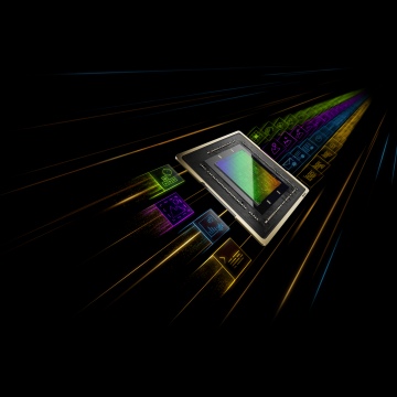 Nvidia, Processor, GPU, Chip, Dark background, 5K