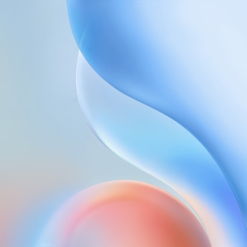 Blue gradient, Smooth, Modern design, Orange gradient, 5K