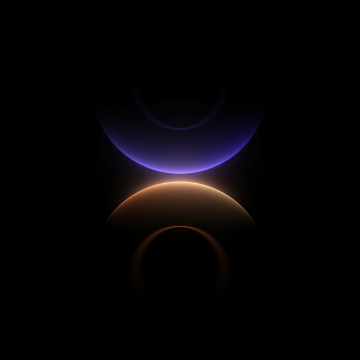 Circular, Glow in dark, Rings, Symmetry, Dark background, 5K