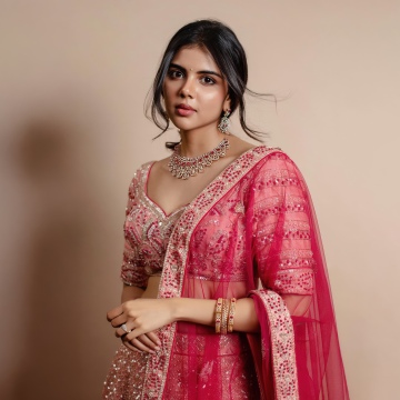 Kalyani Priyadarshan, Traditional, Indian actress, 5K