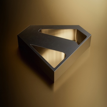 Superman, Golden, Minimalist, Black and gold, 5K, 8K, Logo