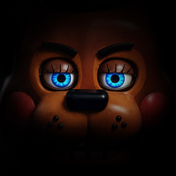 Freddy Fazbear, Five Nights at Freddy's 2, 2025 Movies, Black background, 5K
