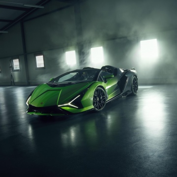 Lamborghini Sián Roadster Ultima, 8K, Lamborghini Sián Roadster, 5K, Hybrid sports car, Albert Spiess Collection