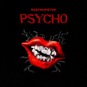 PSYCHO Song by BABYMONSTER, Black background 5K