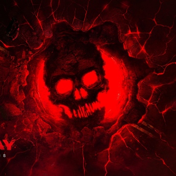 Gears of War: E-Day, Key Art, Crimson Omen, Red background, 2026 Games