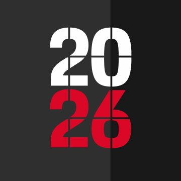 2026 New Year, Porsche Race Calendar, 5K, Dark background, Minimalist, Red and White