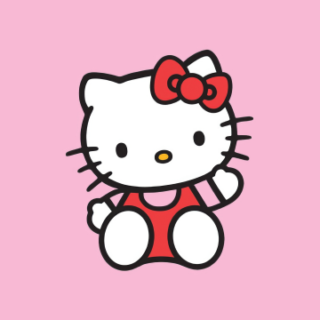 Hello Kitty, Kitty White, Pink background, 5K, Sanrio, Cute cartoon