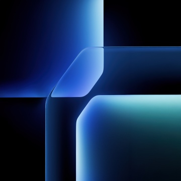Blue abstract, Geometric, Gradient shapes, Modern, Sleek, Honor Win, Stock, 5K
