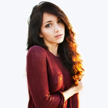 Emily Rudd, White background, 5K, Teen girl