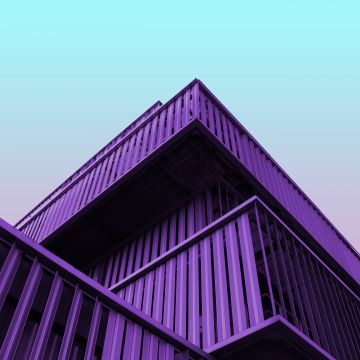 Modern architecture, Contemporary, Purple, Building, Clear sky