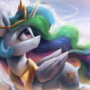 Princess Celestia, My Little Pony Friendship is Magic, Rainbow colors