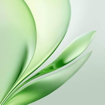 Glossy, Green abstract, Modern, 5K