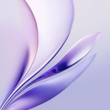 Glossy, Purple abstract, Modern, Lavender background, 5K