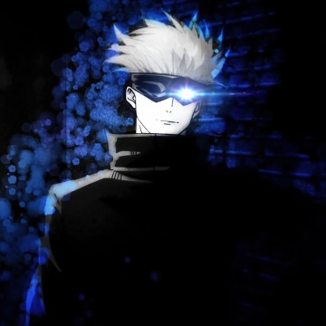 Satoru Gojo, Jujutsu Sorcerer, Dark background, Jujutsu Kaisen, 5K