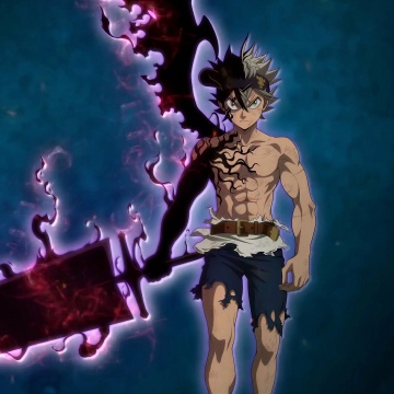 Asta, Demon-Slayer Sword, Black Clover, Fierce