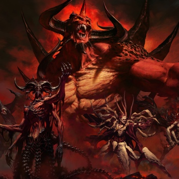 Diablo, 30th Anniversary, Game poster, 5K, Video Game, Lilith, Lord of Terror, Dark red