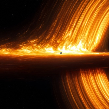 Gargantua, Endurance, Interstellar, Black hole, 5K, Outer space