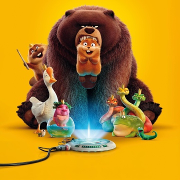 Hoppers (2026), Movie poster, 5K, Yellow background, Animation movies, Pixar movies