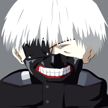 Ken Kaneki, Ghoul mask, Tokyo Ghoul, 8K, Minimalist, 5K