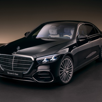 Mercedes-Benz S 500 4MATIC AMG Line lang, 2026, 5K, Luxury cars, Black cars