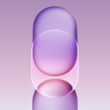 Honor Magic 8 Pro, Stock, Purple gradient, Frosted glass, Serene, Gradient background, 5K, Overlap, Glossy, Translucent