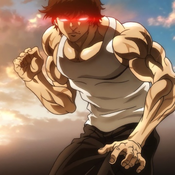 Baki Hanma, Baki the Grappler, Muscular, Anime series