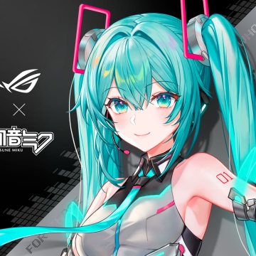 Hatsune Miku, ASUS ROG, Anime girl