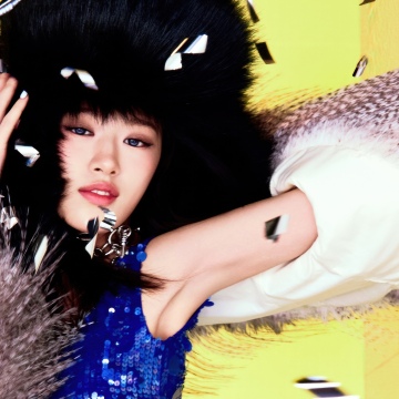 An Yujin - Bangers, IVE (K-pop), 5K, An Yujin, Yellow background