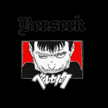 Guts, Minimalist, Black background, Berserk, 5K, AMOLED