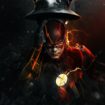 The Flash, Badass, Barry Allen, 5K, DC Comics, DC Superheroes, Dark red