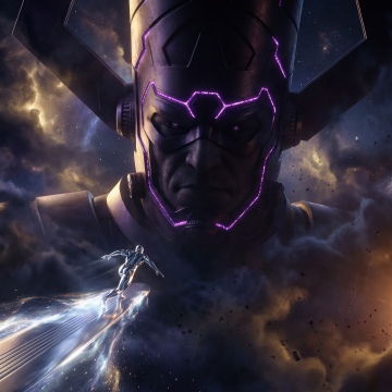 Galactus, Silver Surfer, Marvel Comics, 5K, Marvel Cinematic Universe