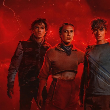 Stranger Things, Final season, 5K, Season 5, Netflix series, Red background, Millie Bobby Brown
