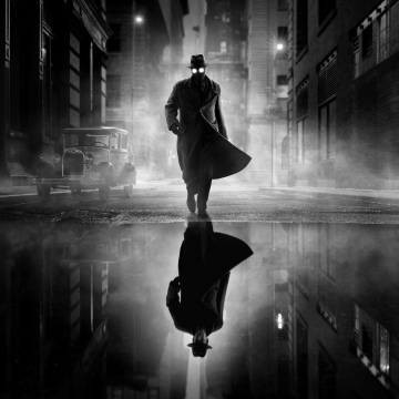 Ben Reilly, Spider-Noir, Black and White, 2026 Movies, 5K, Marvel Studios, Monochrome background