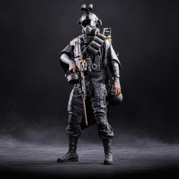 Enshrouded NATO Support Soldier, Battlefield 6, 2026 Games, Dark background, Soldier, 5K